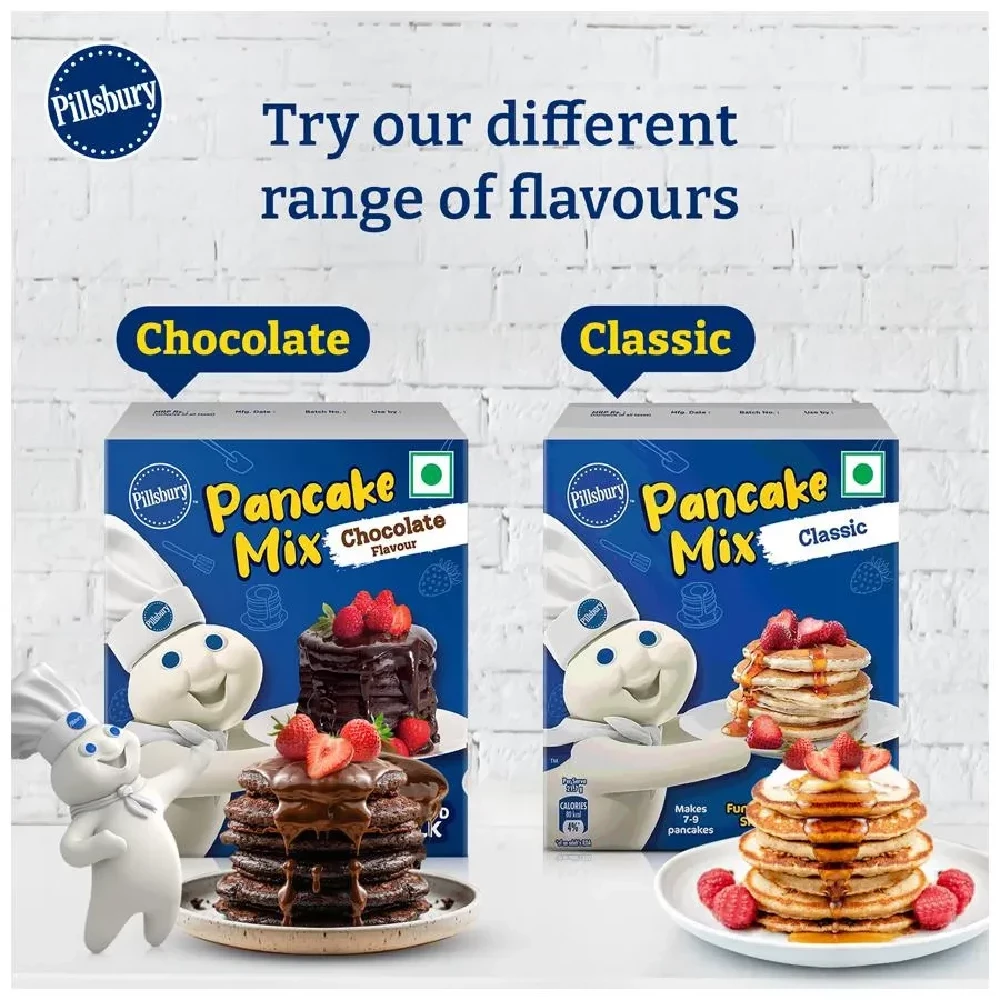 Pillsbury Pancake Mix - Butterscotch Flavour, Makes Soft & Fluffy Pancakes, 80 g-9.webp